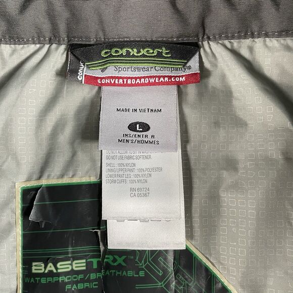 Columbia Convert Base TRX Snow Pants Mens Black Waterproof Ski Winter Size Large - Picture 10 of 15